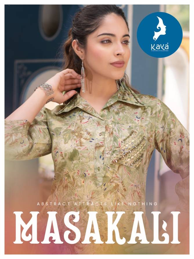 Masakali By Kaya Printed Kurti With Bottom Catalog